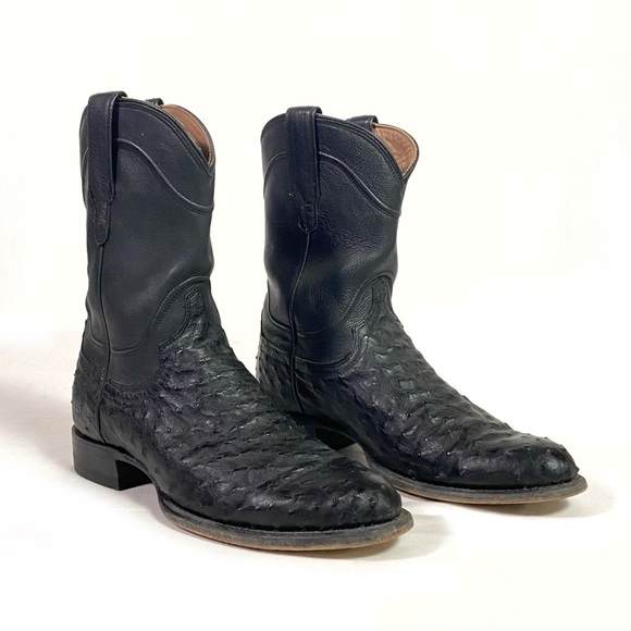 Tecovas The Duke Ostrich Western Boots - Picture 1 of 6